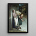 Fillettes aux fleurs kesäyön maalaus - Augustus Edwin Mulready — kehystetty taideteos seinällä