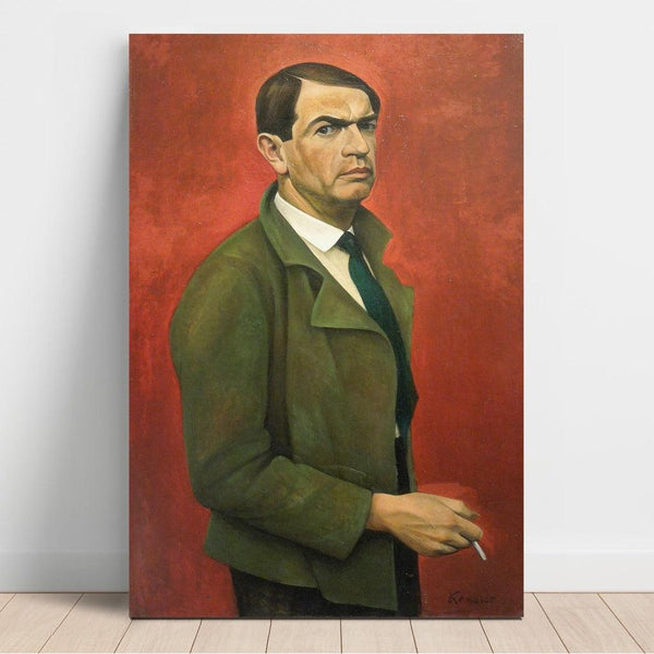 Maalauksen jäljennös Autoportrait - Alexander Kanoldt