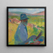 Autoportrait La Bastide du Vert - Henri Martin — kehystetty taideteos seinällä