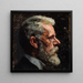 Autoportrait - Laurits Tuxen — kehystetty taideteos seinällä