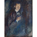 Maalauksen jäljennös Autoportrait à la cigarette - Edvard Munch