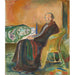 Maalauksen jäljennös Autoportrait Maalaus grippe espagnole - Edvard Munch