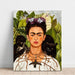 Maalauksen jäljennös Frida Kahlo - Itsekuvaus piikkikoristeen kanssa