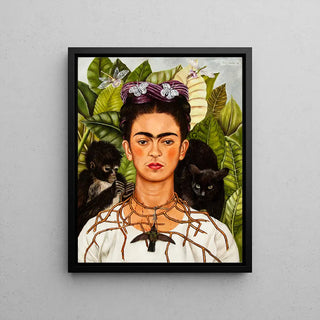 Reproduction tableau | Autoportrait avec un collier d'épines - Frida Kahlo | Poster - Toile - Aluminium