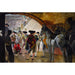 Maalauksen jäljennös Avant la corrida - Joaquín Sorolla