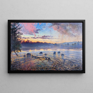 Axel Fahlcrantz - Evening at Motala River.webp