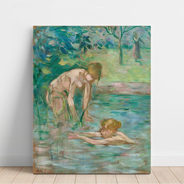 Maalauksen jäljennös Baigneuses - Berthe Morisot
