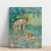 Maalauksen jäljennös Baigneuses - Berthe Morisot