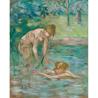 Baigneuses - Berthe Morisot | Reproduction Tableau Décoration murale affiche copie