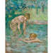 Maalauksen jäljennös Baigneuses - Berthe Morisot