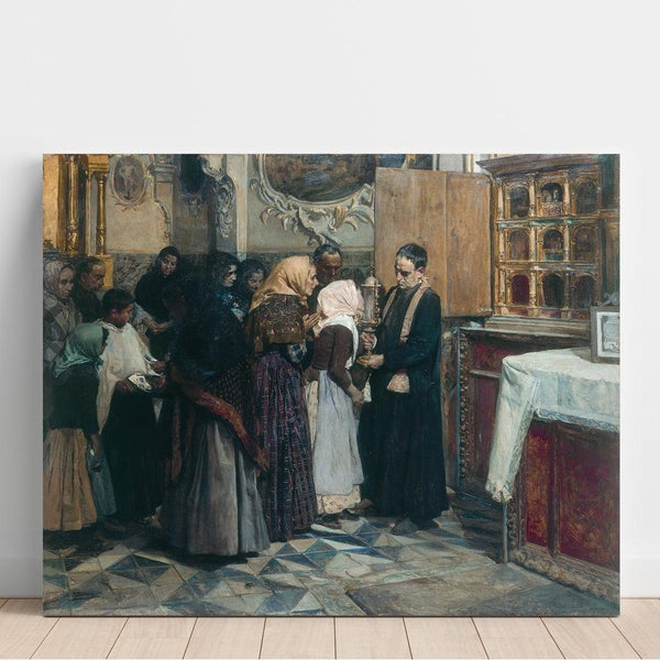 Maalauksen jäljennös Suudelma reliikviasta - Joaquín Sorolla