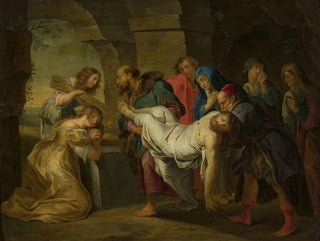 Ristiinnaulitun Kristuksen hautaamisesta - Balthasar Beschey — näkymä teoksesta