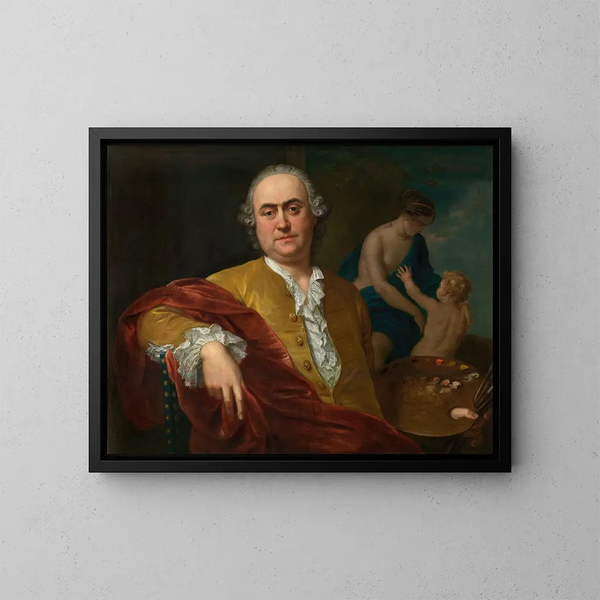 Autoportrait - Balthasar Beschey — kehystetty taideteos seinällä