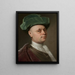 Portrait d'un homme - Balthasar Denner — kehystetty taideteos seinällä