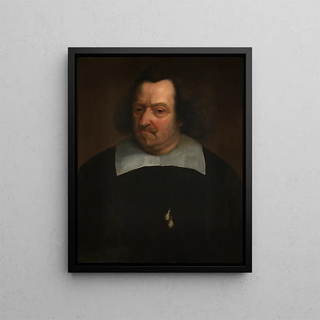 Jean-Jacques Chiffletin muotokuva - Balthasar van Meurs — kehystetty taideteos seinällä