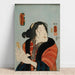 Maalauksen jäljennös Bandō Shūka as Hashimotoya Shiraito - Utagawa Kuniyoshi