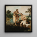 Baptism of Christ Matthieu 3:13-17 Marc 1:9-11 Luc 3:21-22 - Maarten Van Heemskerck — kehystetty taideteos seinällä