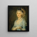 Portrait d'une dame - Barbara Krafft — kehystetty taideteos seinällä