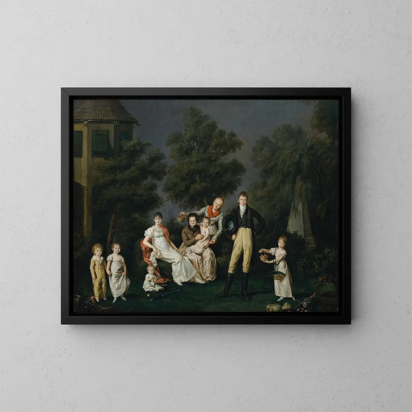 La famille Wallner - Barbara Krafft — kehystetty taideteos seinällä