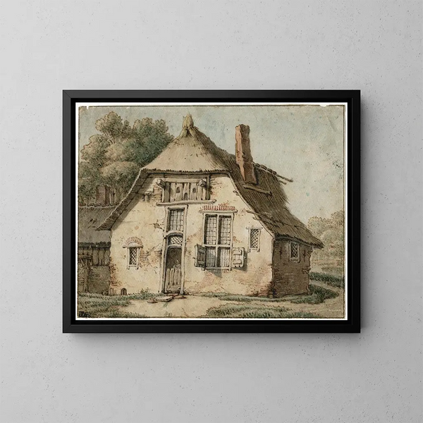 Maison de paysan - Barend Hendrik Thier — kehystetty taideteos seinällä