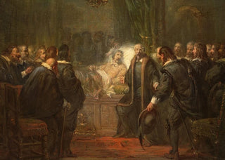 Barend Wijnveld - Frederik Hendrik voelt zijn einde naderen en neemt afscheid van de Staten Anno 1647.webp