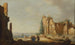 Kristuksen matkalla Emmaukseen Luuk. 24:28-29 - Bartholomeus Breenbergh — näkymä teoksesta