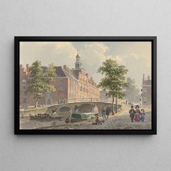Bartholomeus Johannes van Hove - Het Spui te sGravenhage gezien naar het zuiden.webp