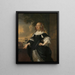 Geertruida den Dubbelde 1647-84 Aert van Nesen puoliso - Bartholomeus van der Helst — kehystetty taideteos seinällä