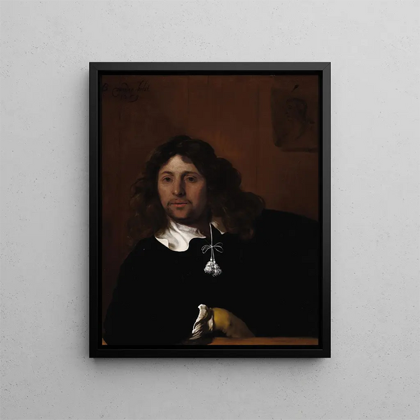 Portrait d'un gentilhomme - Bartholomeus van der Helst — kehystetty taideteos seinällä