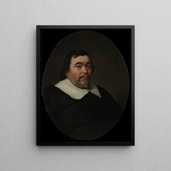 Portrait d'un homme - Bartholomeus van der Helst — kehystetty taideteos seinällä
