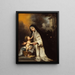 Sainte Rose de Lima - Bartolomé Esteban Murillo — kehystetty taideteos seinällä