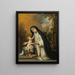 Santa Rosa de Lima - Bartolomé Esteban Murillo — kehystetty taideteos seinällä