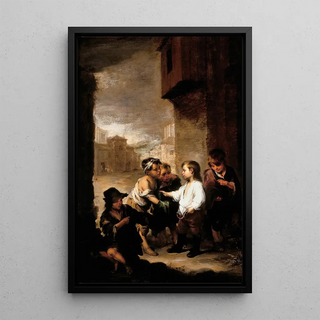 Bartolom Estebn Murillo - St Thomas of Villanueva dividing his clothes among beggar boys.webp