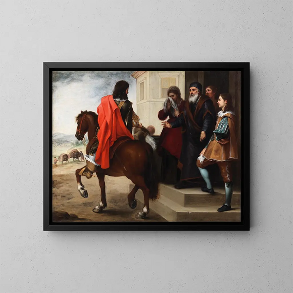 Lähtönuorukaisen lähdöstä - Bartolomé Esteban Murillo — kehystetty taideteos seinällä