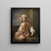 La fille aux fleurs - Bartolomé Esteban Murillo — kehystetty taideteos seinällä