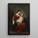 Tyhjä Maalaus Vauvan kanssa - Bartolomé Esteban Murillo — kehystetty taideteos seinällä