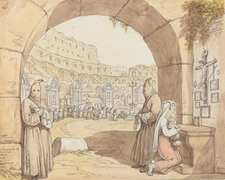 La Compagnie des sacconi au Colisée - Bartolomeo Pinelli — näkymä teoksesta