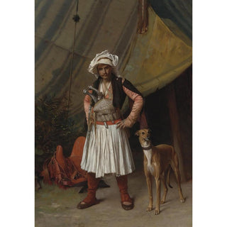Bashi-Bazouk et son chien - Jean-Léon Gérôme | Reproduction Tableau Décoration murale affiche copie