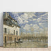 Maalauksen jäljennös Bateau dans l'inondation à Port-Marly - Alfred Sisley
