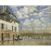 Maalauksen jäljennös Bateau dans l'inondation à Port-Marly - Alfred Sisley