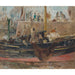 Maalauksen jäljennös Bateaux à quai - Berthe Morisot