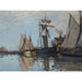 Maalauksen jäljennös Bateaux dans le Port de Honfleur - Claude Monet