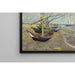 Maalauksen jäljennös Bateaux de pêche sur la plage des Saintes-Maries-de-la-Mer - Vincent van Gogh