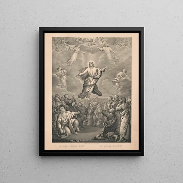 Ascension du Christ - Beck Pauli Lith — kehystetty taideteos seinällä