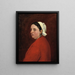 Portrait de Senyora Anita en robe rouge - Benet Mercadé — kehystetty taideteos seinällä