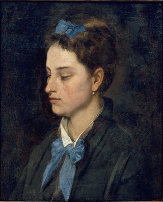 Portrait de Teresita portant des nœuds bleus - Benet Mercadé — näkymä teoksesta