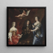 Bengt horn af minne 1623-1678 avec ses deux épouses Margaretha Sparre et Ingeborg Banr - David Klöcker Ehrenstrahl — kehystetty taideteos seinällä