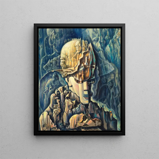 Surrealistinen maalaus - Benjamin F. Berlin — kehystetty taideteos seinällä