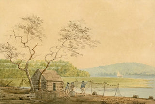 Benjamin Henry Latrobe - View from the Packet Wharf at Frenchtown Looking down Elk Creek.webp