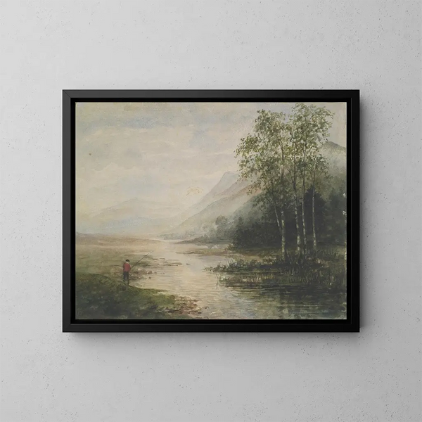 Bettws-y-Coed, Pohjois-Wales - Benjamin Williams Leader — kehystetty taideteos seinällä